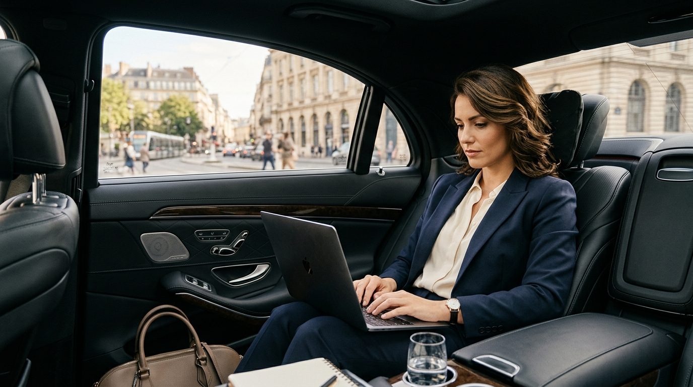 Optimiser son temps et son budget : travailler sereinement à bord d&rsquo;un véhicule avec chauffeur