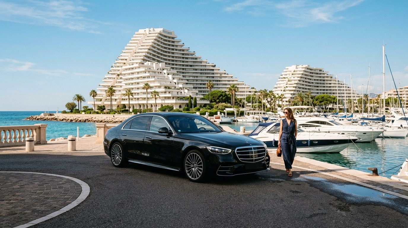 Guide du transport avec chauffeur VTC à Villeneuve-Loubet : liaisons, flotte et conseils pratiques