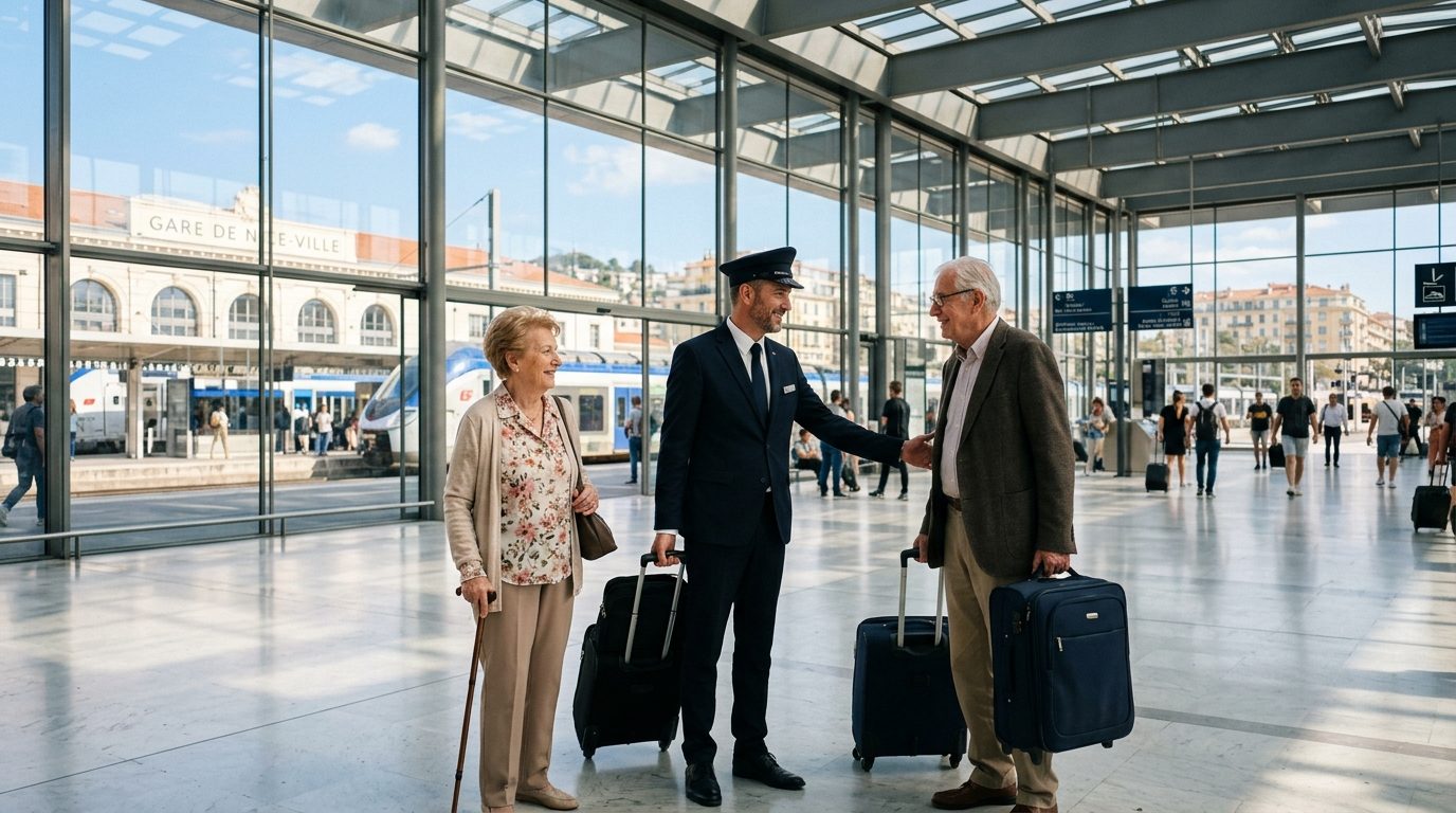 Assistance à la personne et chauffeur privé à la Gare de Nice-Ville : organisation et repères