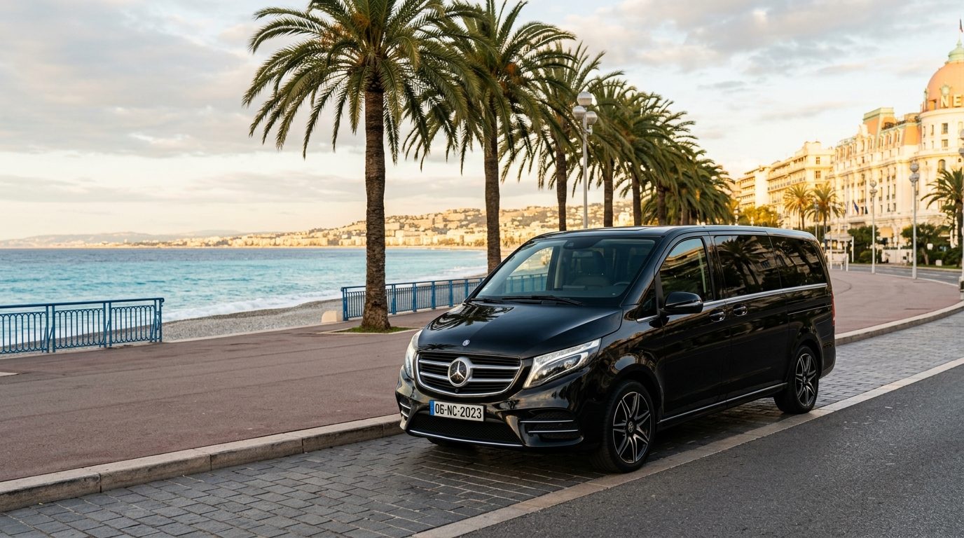 Chauffeur privé 7 places à Nice : le guide pour vos déplacements en groupe