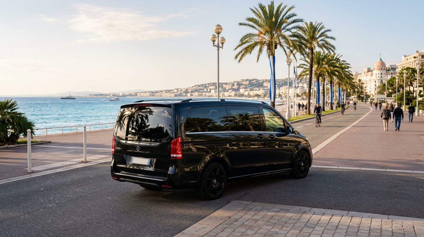 Chauffeur privé en minivan à Nice : le guide des déplacements en groupe sur la Côte d&rsquo;Azur
