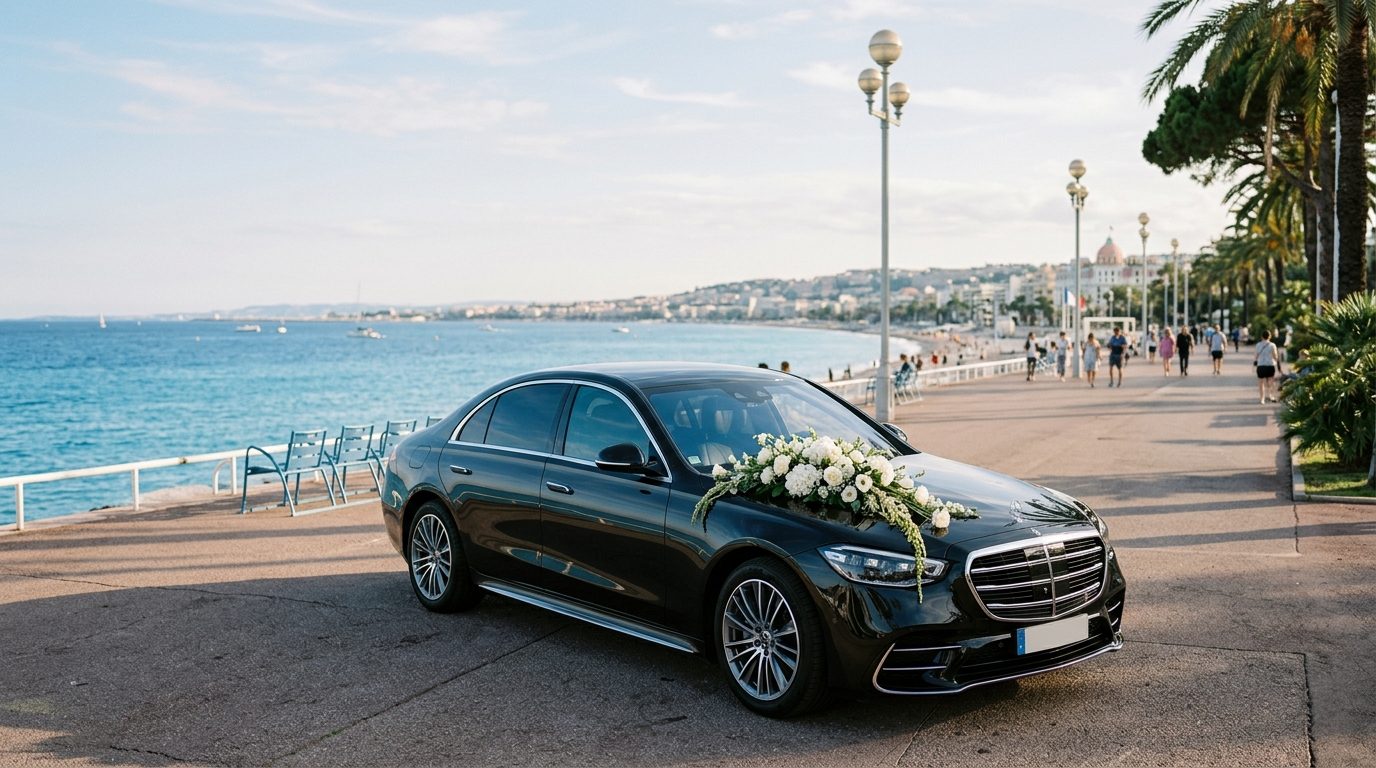 Mariage en Mercedes Classe S avec Chauffeur à Nice : Guide d’Organisation