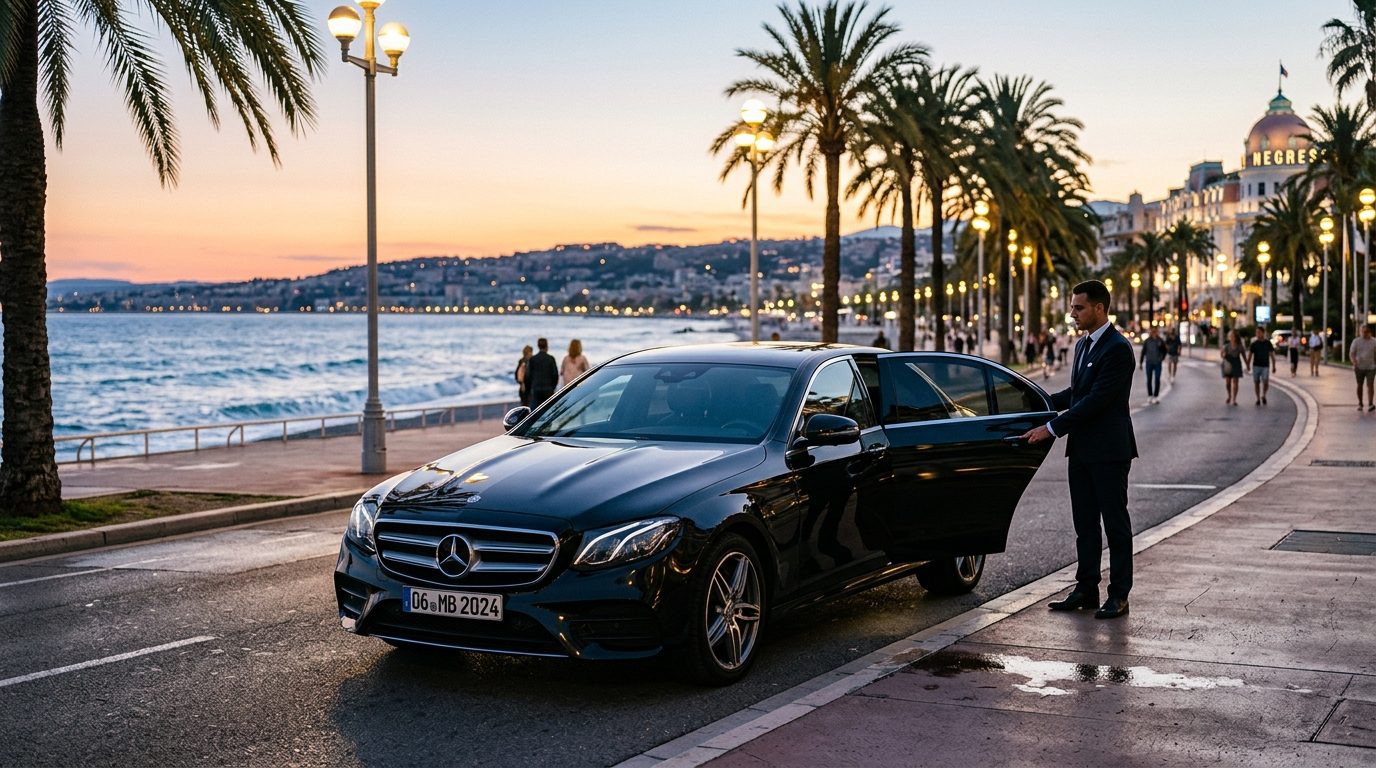 Mercedes Classe E avec chauffeur à Nice : la berline d&rsquo;affaires par excellence