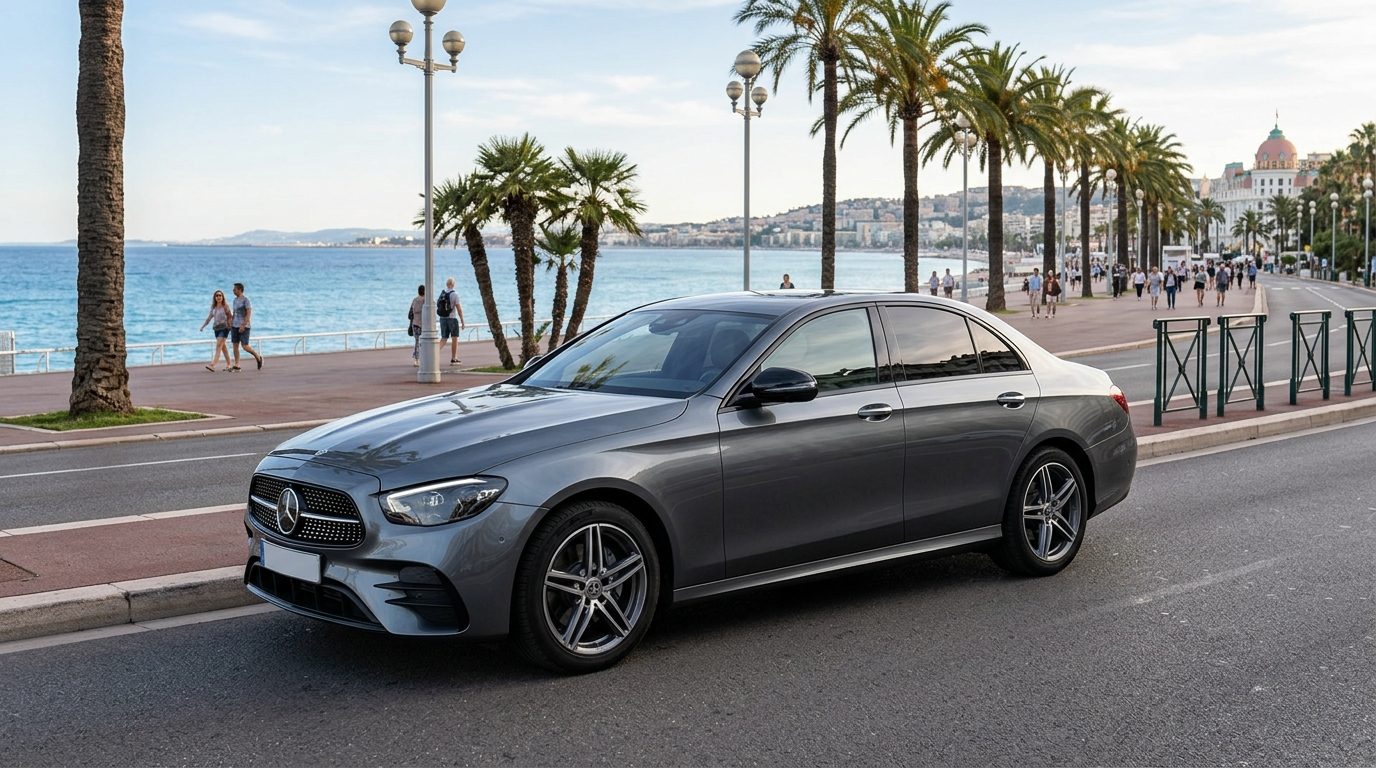 Mercedes Classe E avec chauffeur à Nice : la référence des berlines d&rsquo;affaires