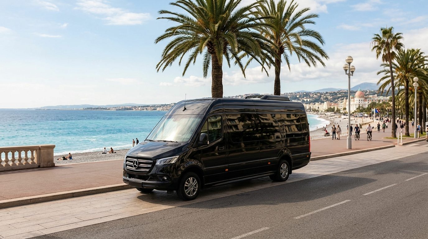 Location de minibus avec chauffeur à Nice : organisation et repères pratiques