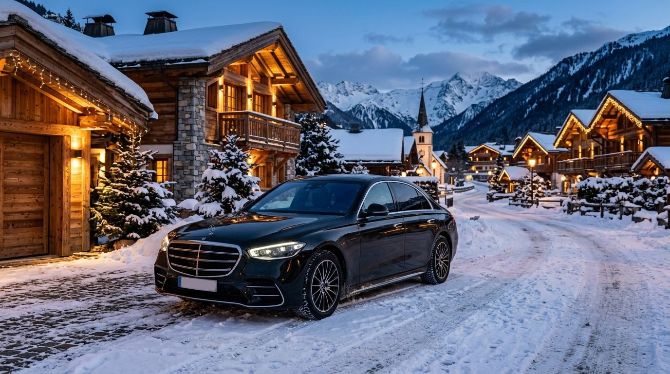 Chauffeur privé en Mercedes Classe S à Courchevel : repères et conseils de réservation