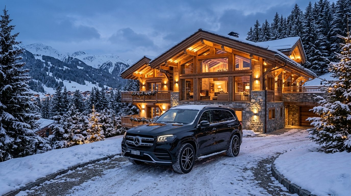 Chauffeur privé et résidence de luxe à Courchevel : organiser sa mobilité