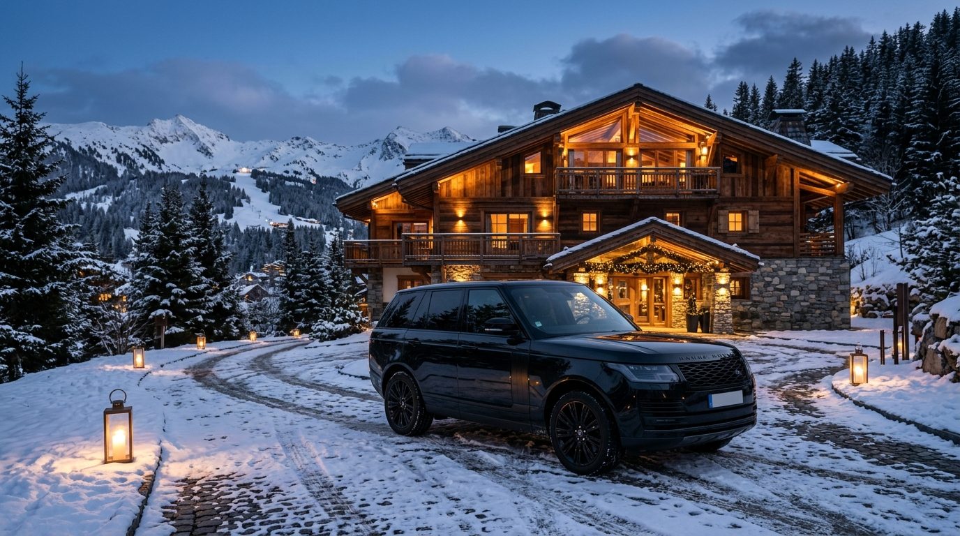 Chauffeur privé et hôtels à Courchevel : guide des transferts haut de gamme