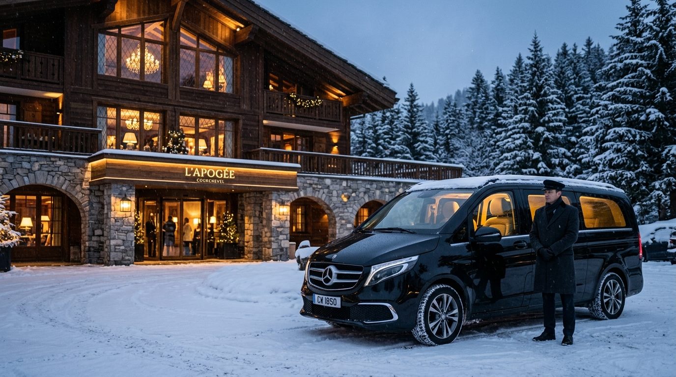 Chauffeur privé à L’Apogée Courchevel : organisation et conseils de mobilité