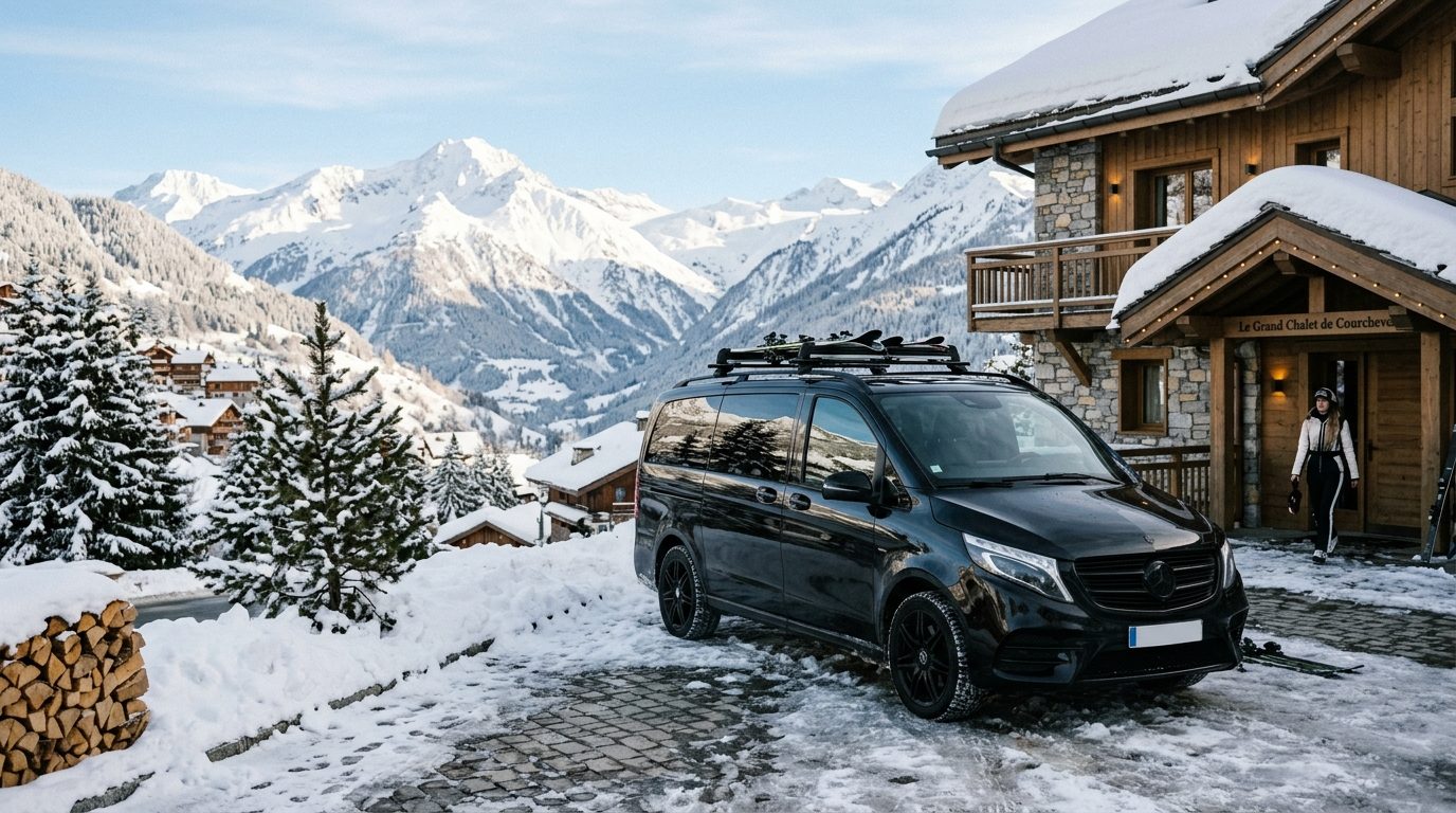 Chauffeur privé pour guides de ski à Courchevel : organisation et transport sur mesure