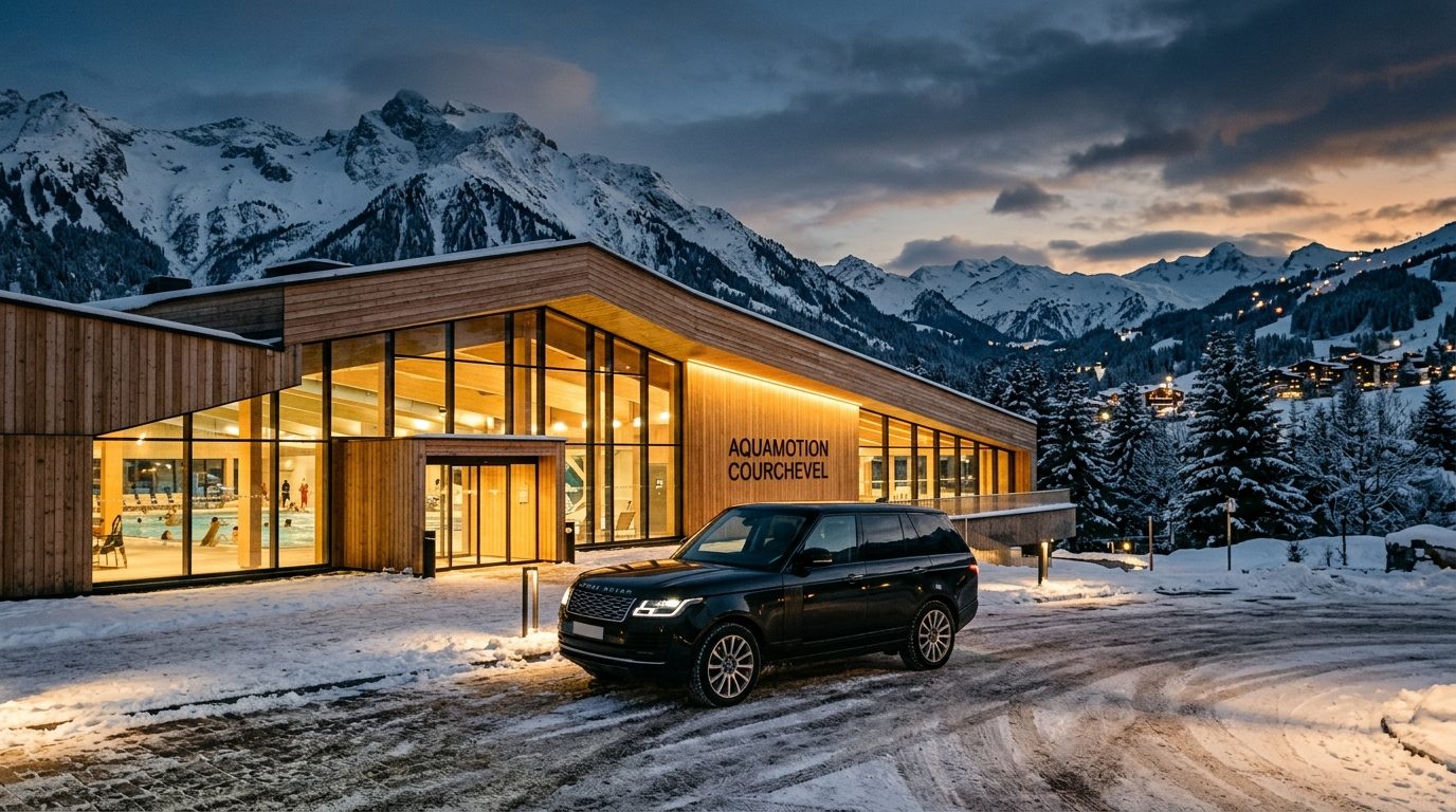 Chauffeur privé pour le centre aquatique de Courchevel : confort et sérénité