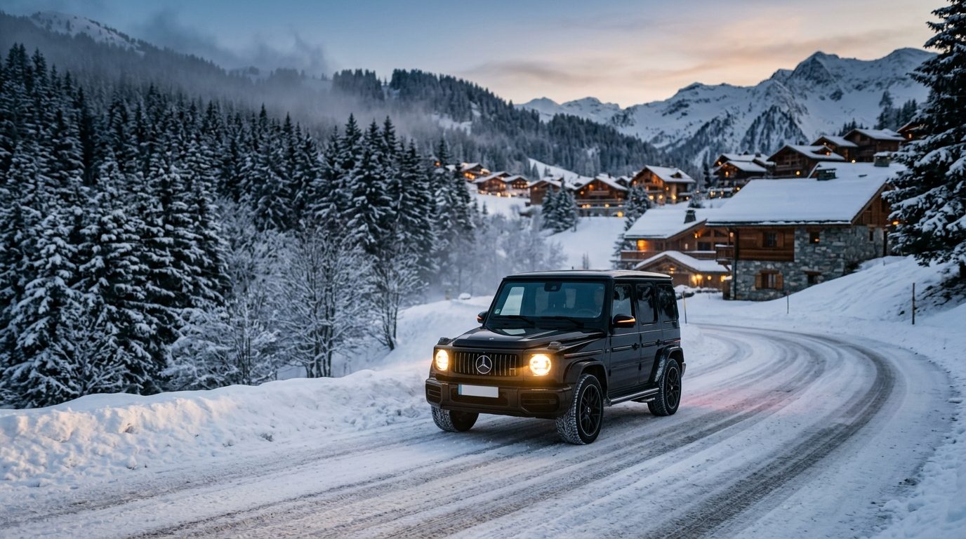 Chauffeur privé à Courchevel disponible 24h/24 : organiser ses trajets de jour comme de nuit