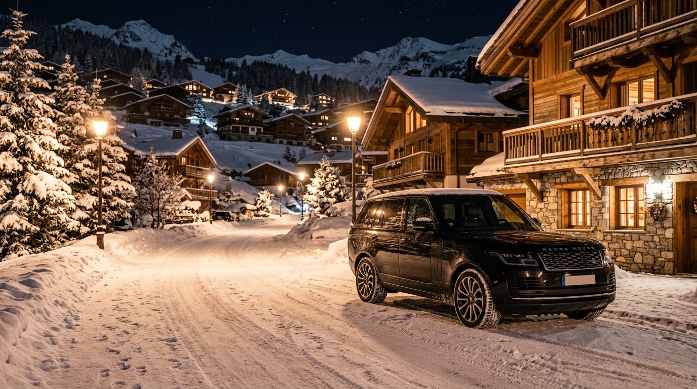 Chauffeur privé de nuit à Courchevel : sérénité et sécurité en montagne