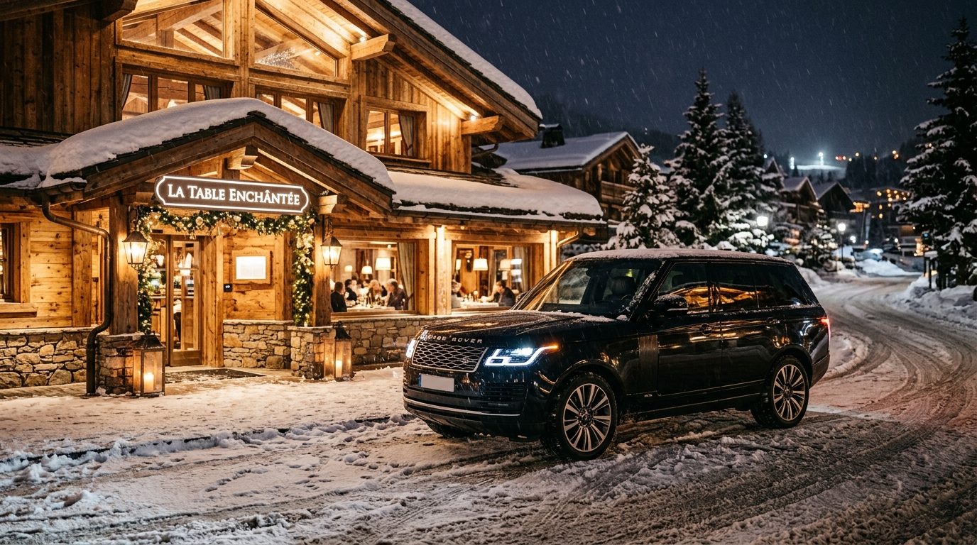 Chauffeur privé à Courchevel pour vos sorties au restaurant