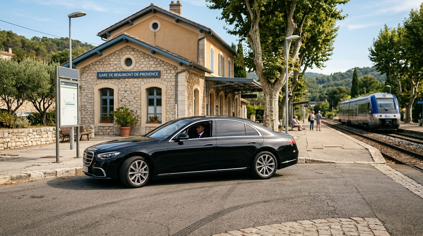 Chauffeur privé à la gare de La Crau : guide complet de prise en charge VTC