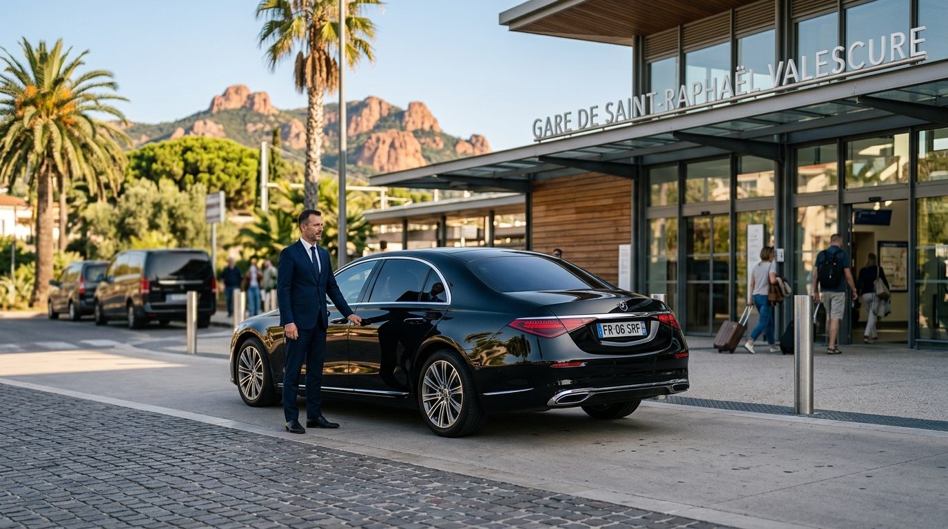 Chauffeur privé à la gare de Saint-Raphaël-Valescure : guide et repères pour vos transferts