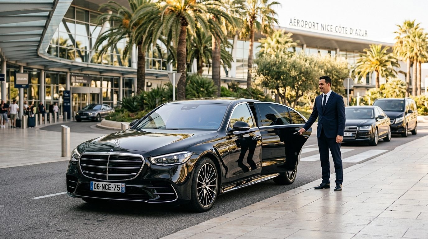 Chauffeur privé de haut standing à l’aéroport de Nice (NCE) : exigences et organisation
