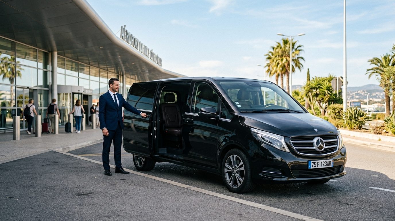 Location de van avec chauffeur privé à la journée au départ de Nice (NCE)