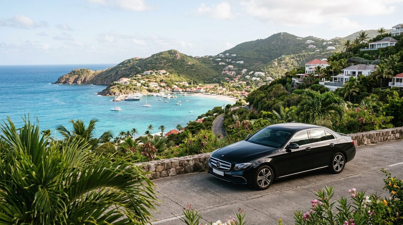 Chauffeur privé et Mercedes Classe E à l&rsquo;Hôtel Eden Rock : repères pour vos trajets à Saint-Barthélemy