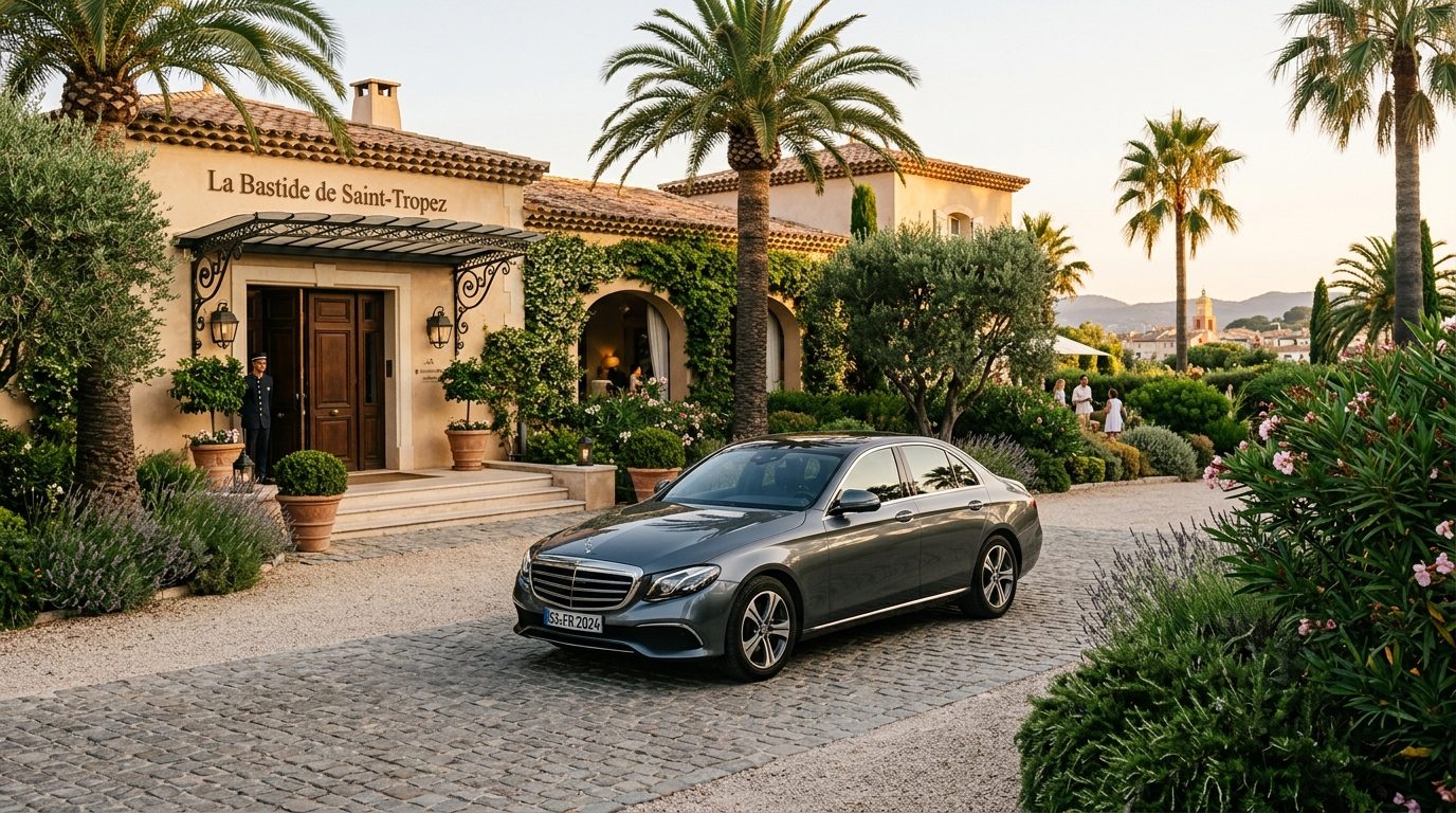 Chauffeur privé en Mercedes Classe E à La Bastide de Saint-Tropez : guide de la mise à disposition