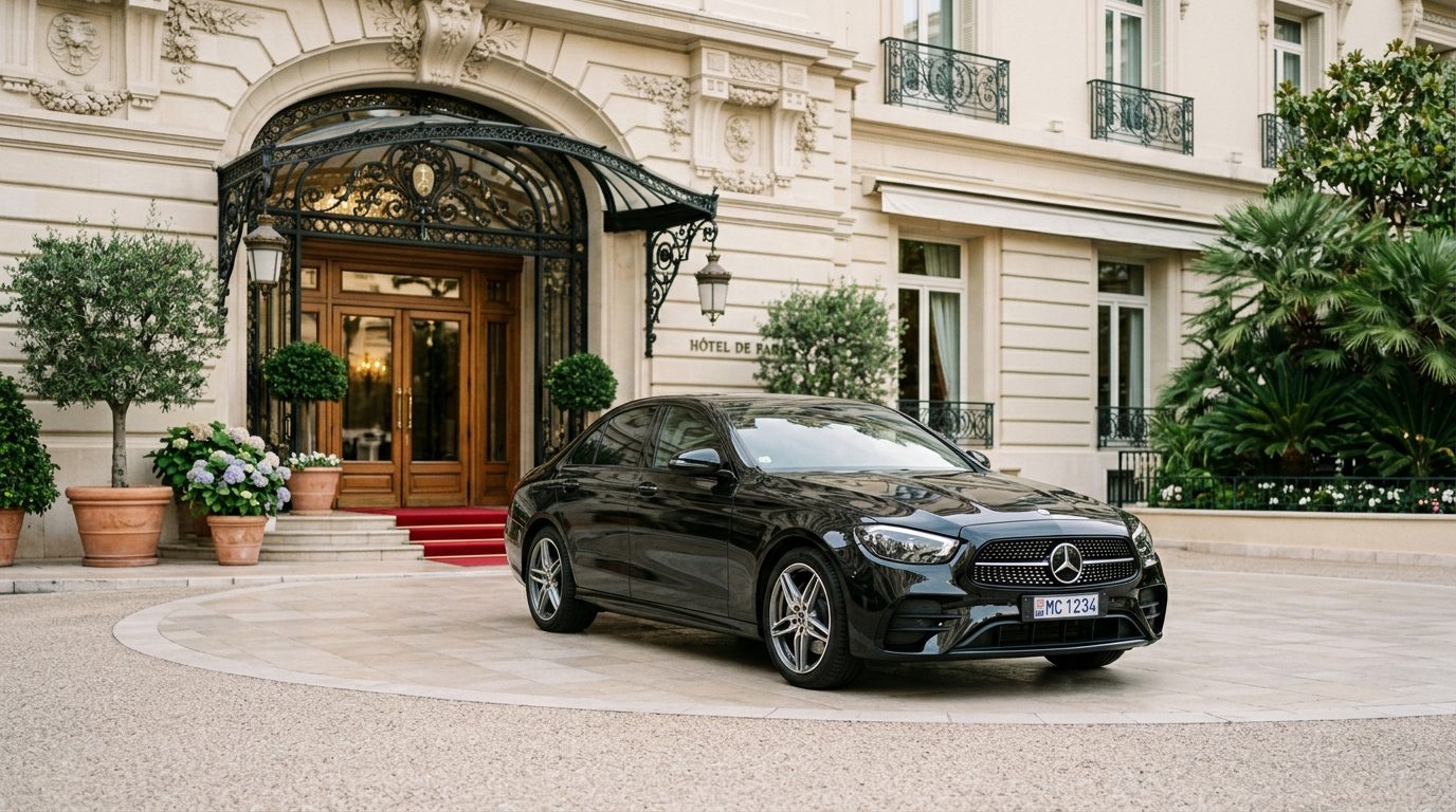 Chauffeur privé Mercedes Classe E à l’Hôtel Métropole Monte-Carlo : Guide de mise à disposition à Monaco