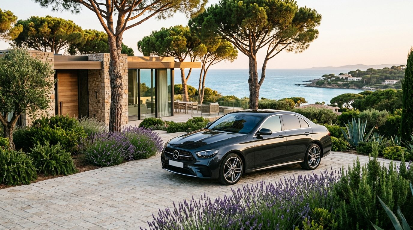 Mise à disposition en Mercedes Classe E à La Réserve Ramatuelle : guide de mobilité