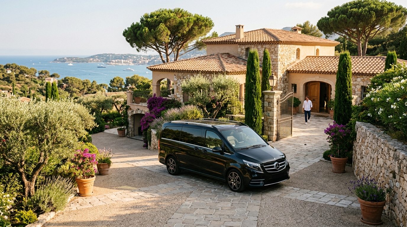 Mise à disposition d&rsquo;un Mercedes Classe V à La Villa Marie Saint-Tropez