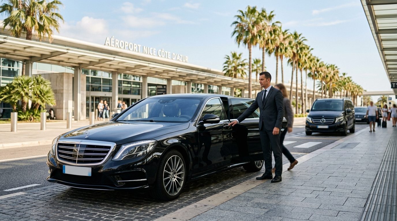 Mise à disposition d&rsquo;un chauffeur privé à la journée depuis Nice Côte d&rsquo;Azur (NCE)