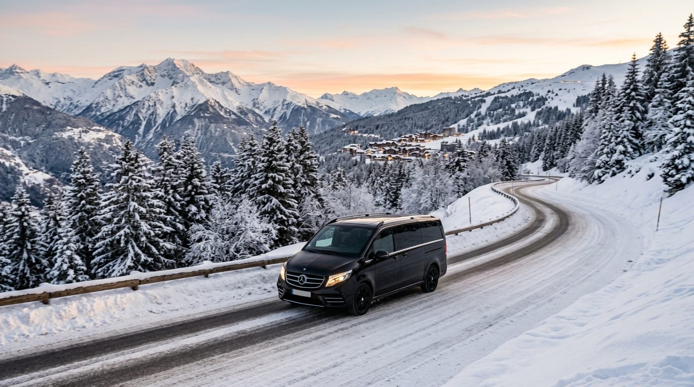 Organiser son transfert avec chauffeur vers la station de Courchevel