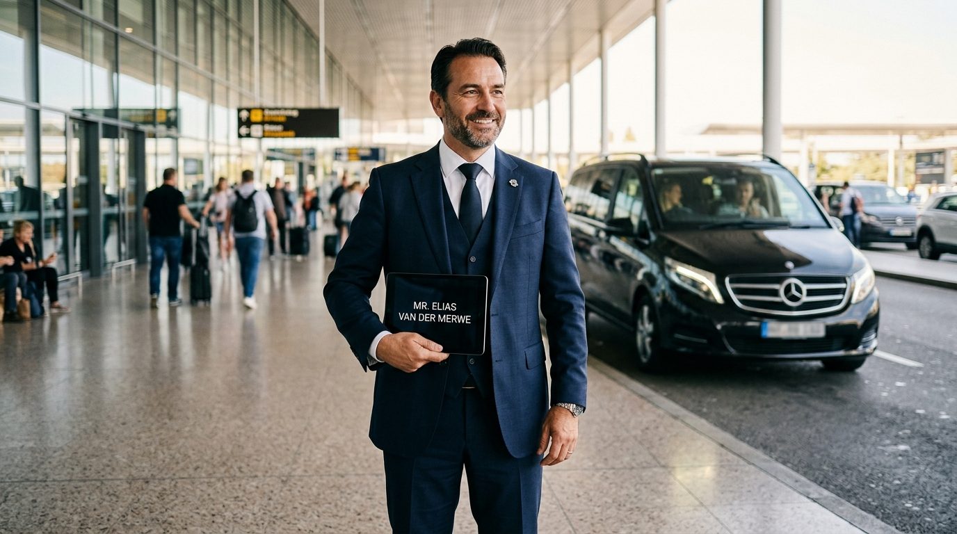 Chauffeur van pour événements à l’aéroport Nice NCE : la valeur de l’accueil nominatif