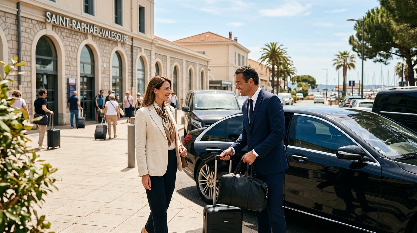 Mise à disposition de chauffeur à la gare de Saint-Raphaël-Valescure