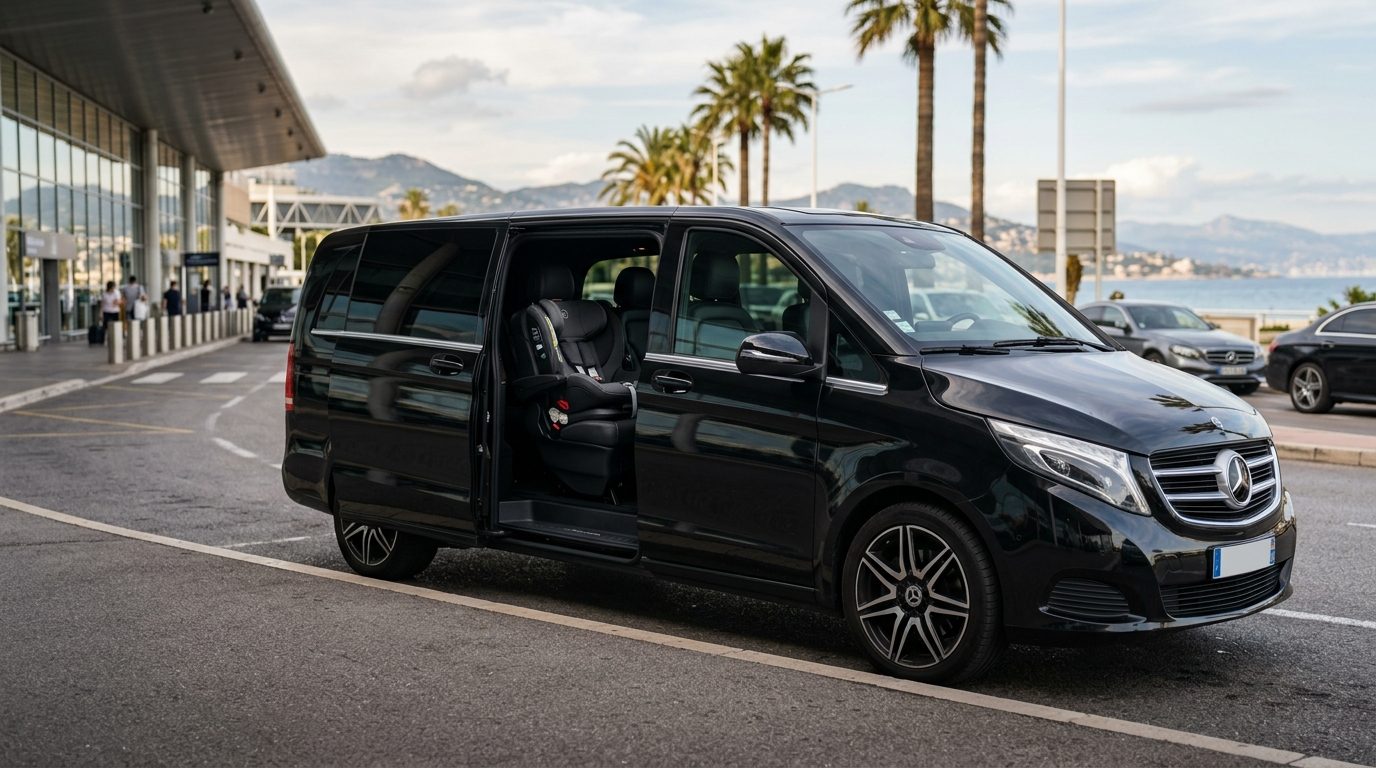 Navette van à l&rsquo;aéroport de Nice : voyager avec des enfants de 0 à 3 ans en toute sérénité
