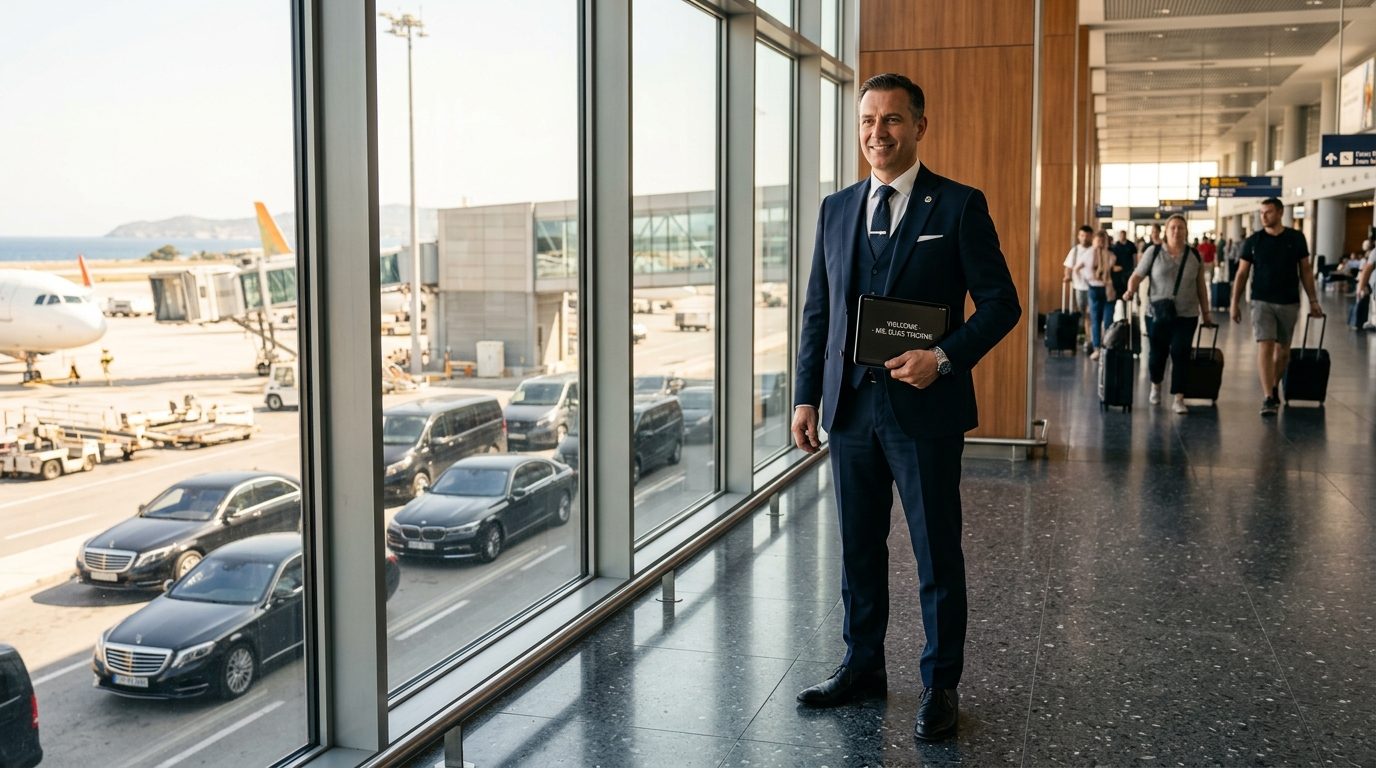 Service VIP Van à Nice (NCE) : Accueil Personnalisé au Panneau et Transfert Privé