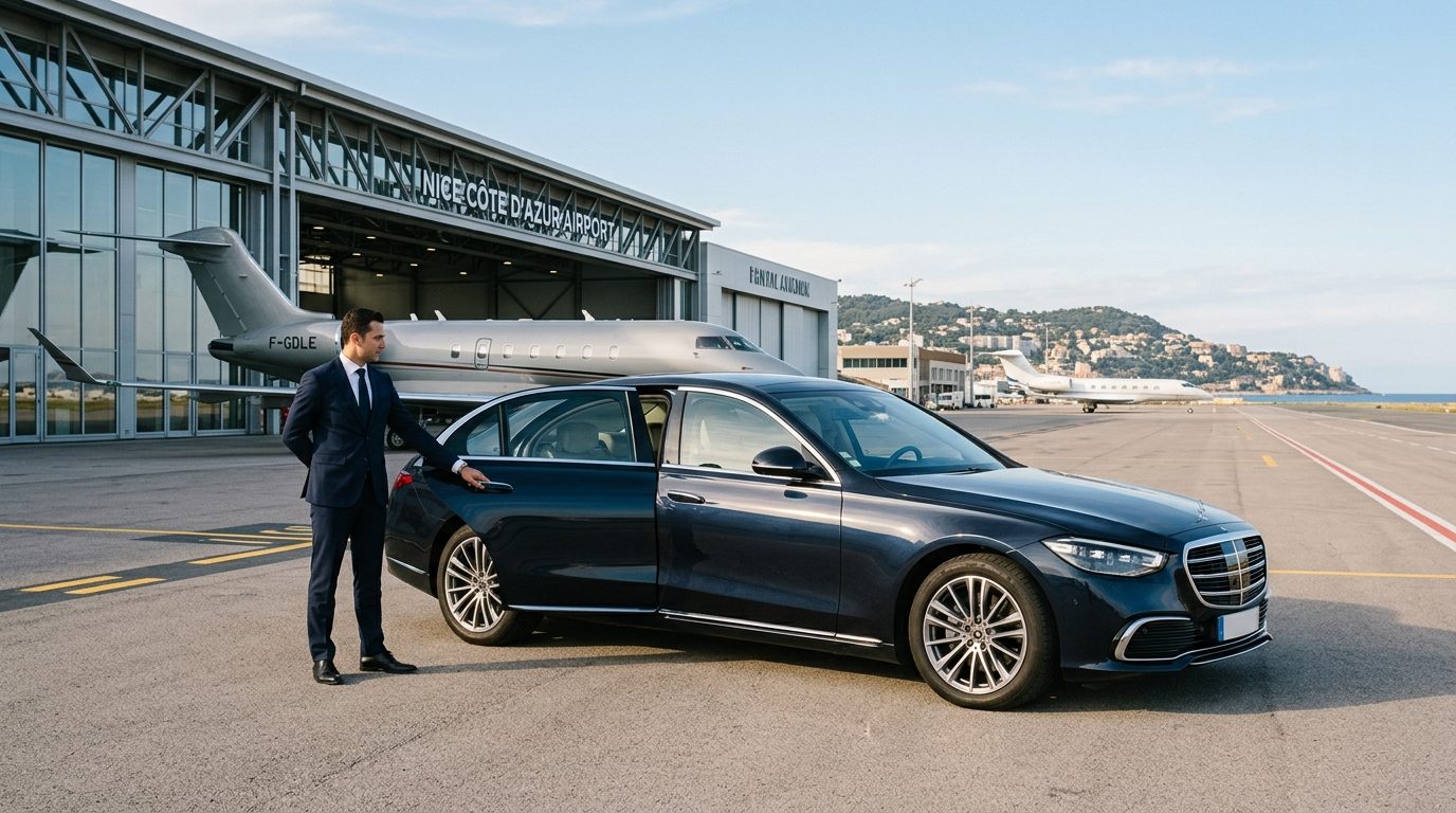 Transfert sur-mesure à l&rsquo;aéroport de Nice Côte d&rsquo;Azur : standards et organisation d&rsquo;un service d&rsquo;exception