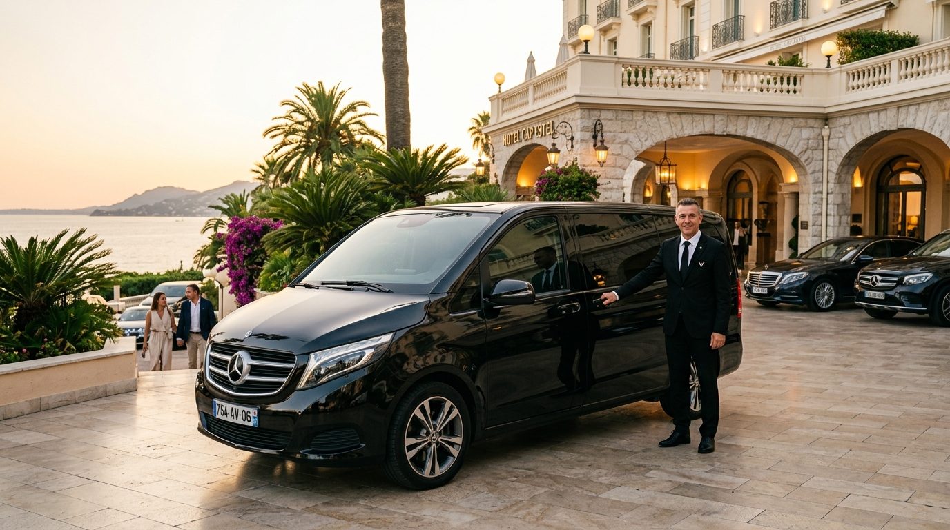 Transfert hôtel aéroport Nice NCE en van : organisation et repères logistiques