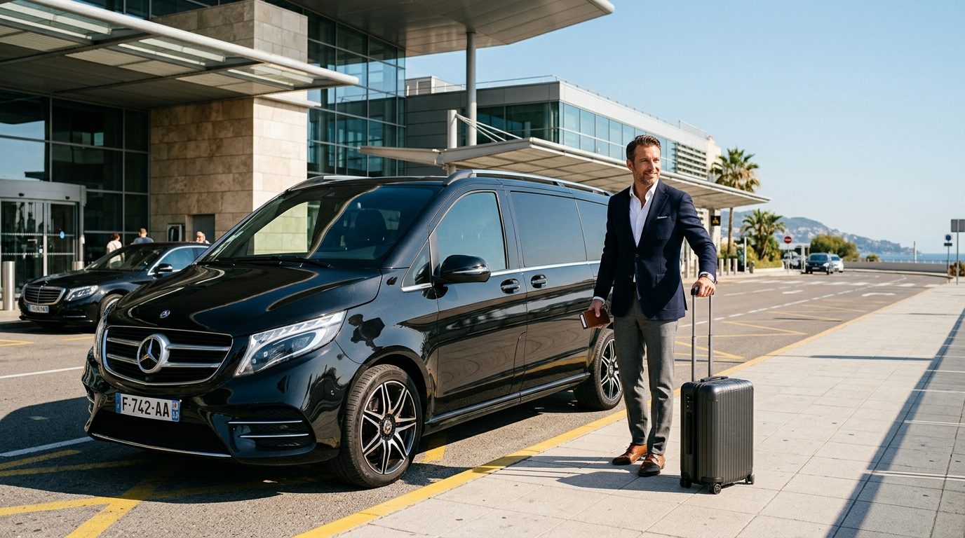 Transfert ou mise à disposition en van depuis Nice Côte d’Azur (NCE) : quel format choisir ?