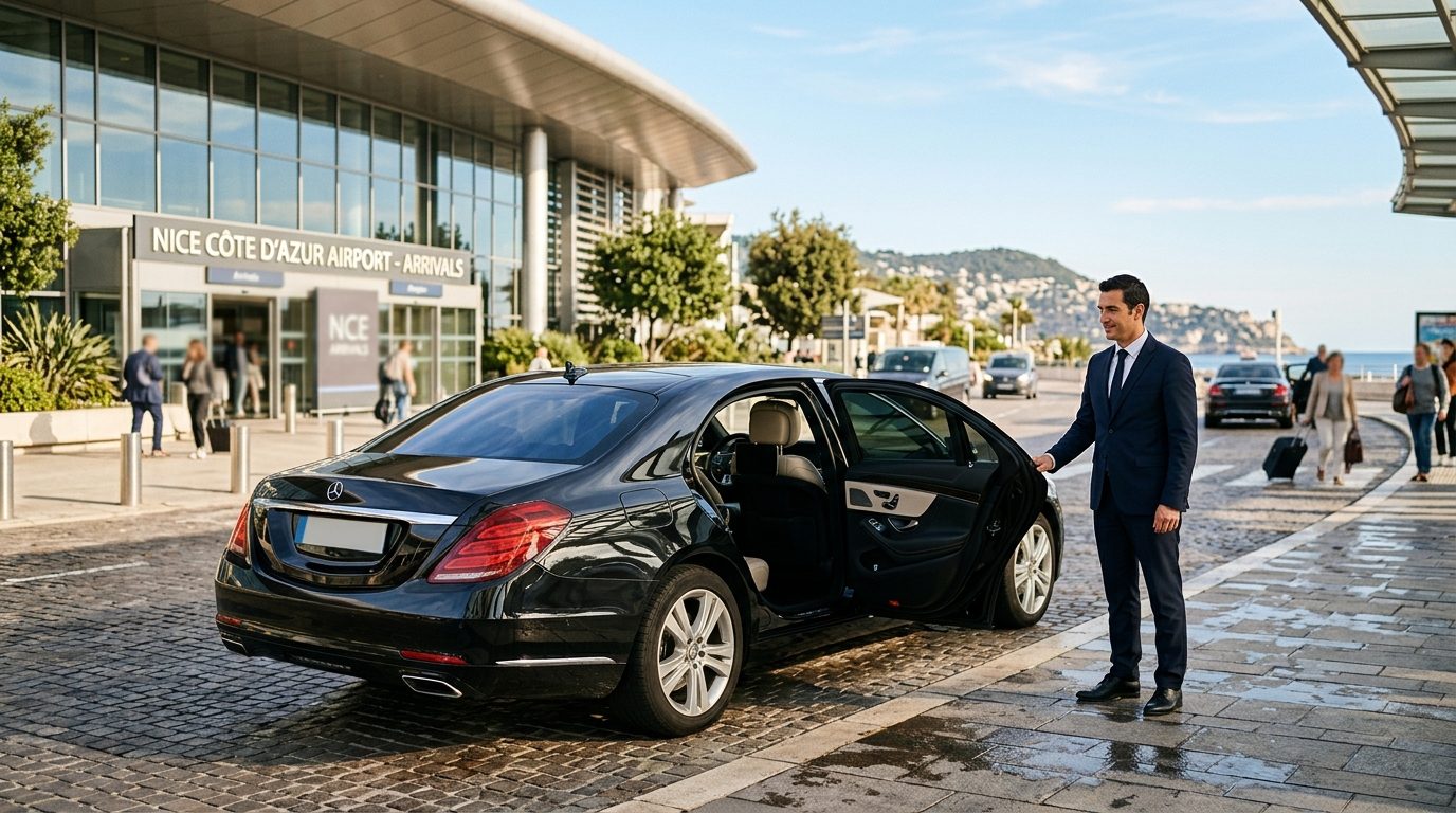 Transfert premium à l’aéroport de Nice NCE : confort et sérénité sur la Côte d’Azur