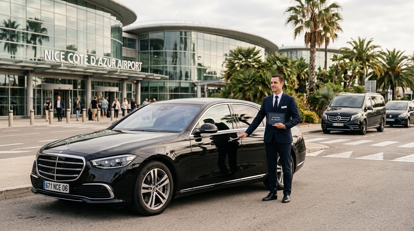 Transfert privé VIP à l&rsquo;aéroport de Nice Côte d&rsquo;Azur (NCE) : organisation et repères