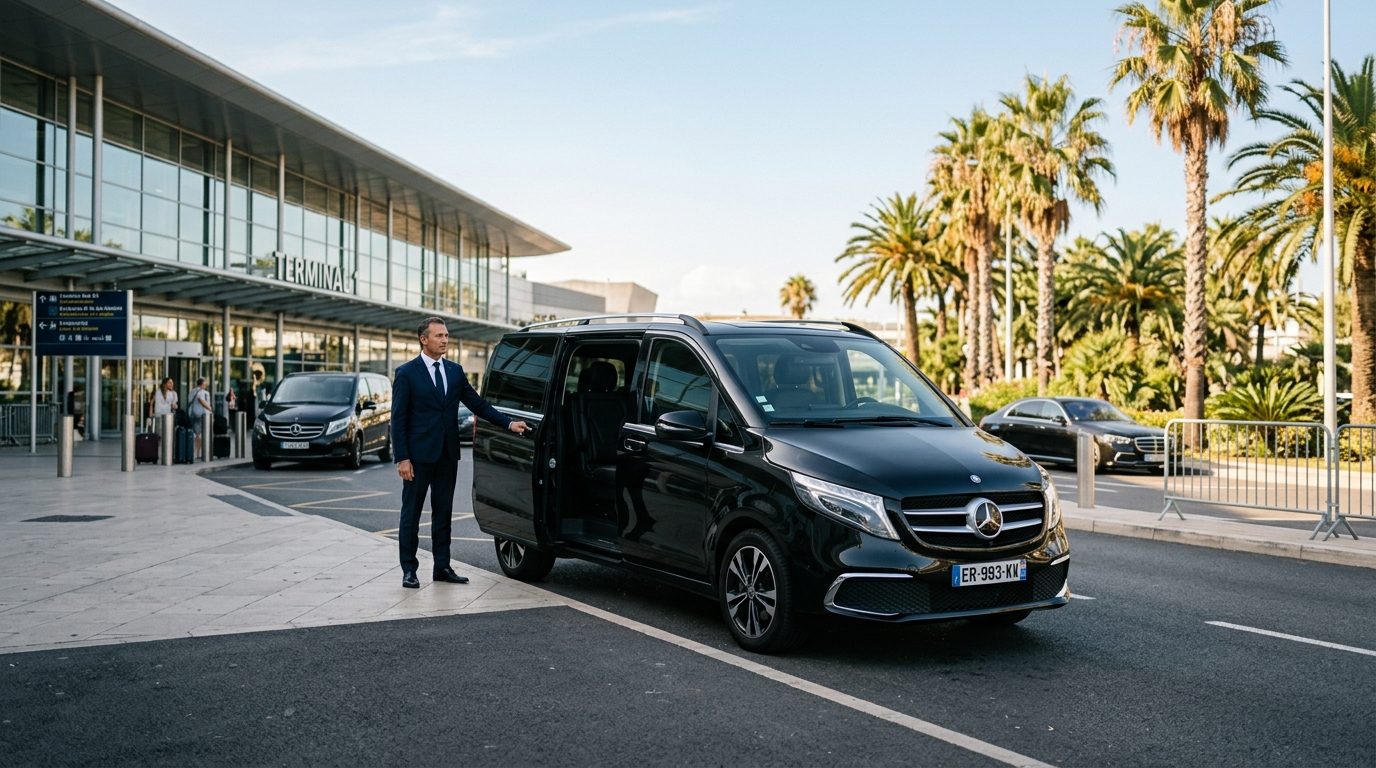 Transfert sécurisé en van à l&rsquo;aéroport de Nice NCE : repères et bonnes pratiques