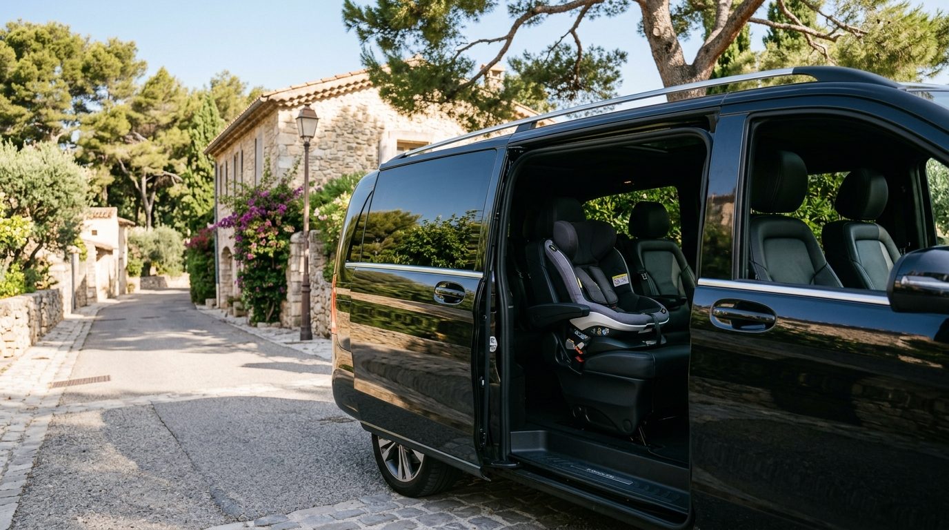 Transfert en van avec siège bébé à La Valette-du-Var (83160) : guide pratique et sécurité