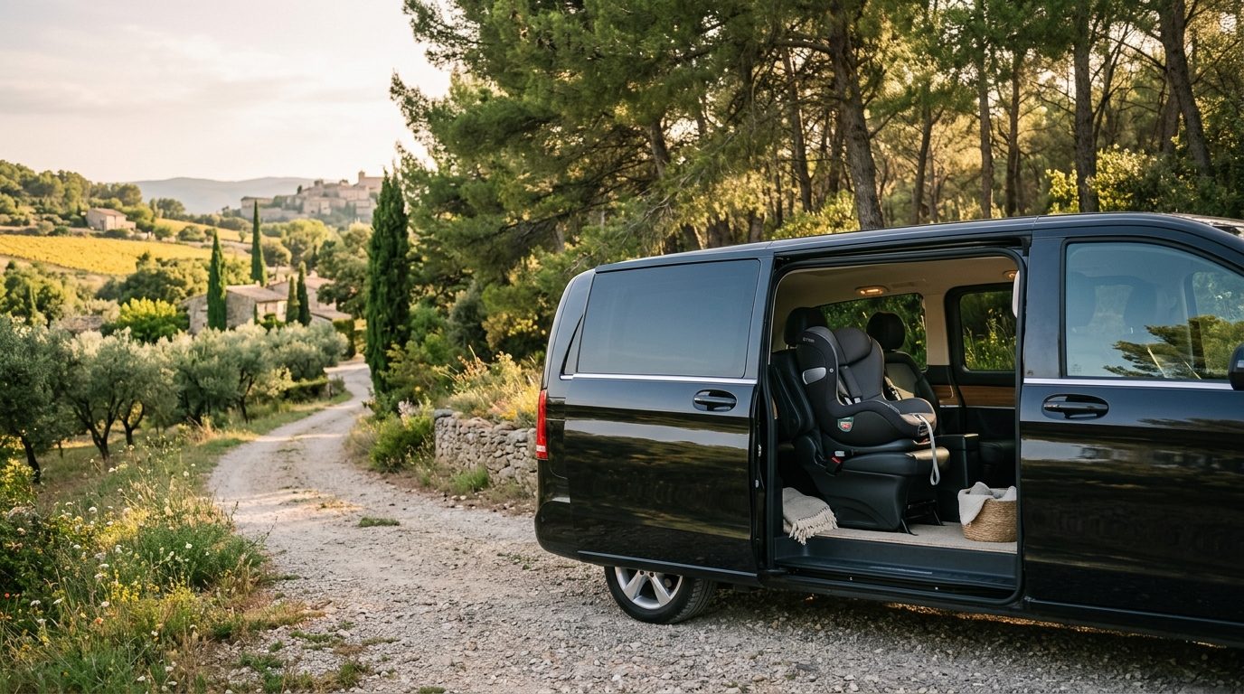 Transfert en van avec siège bébé à Vidauban : guide pratique pour les familles