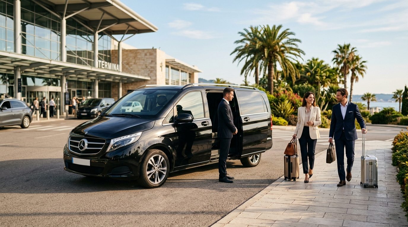 Transport de groupes en van à l&rsquo;aéroport Nice NCE : organisation et repères