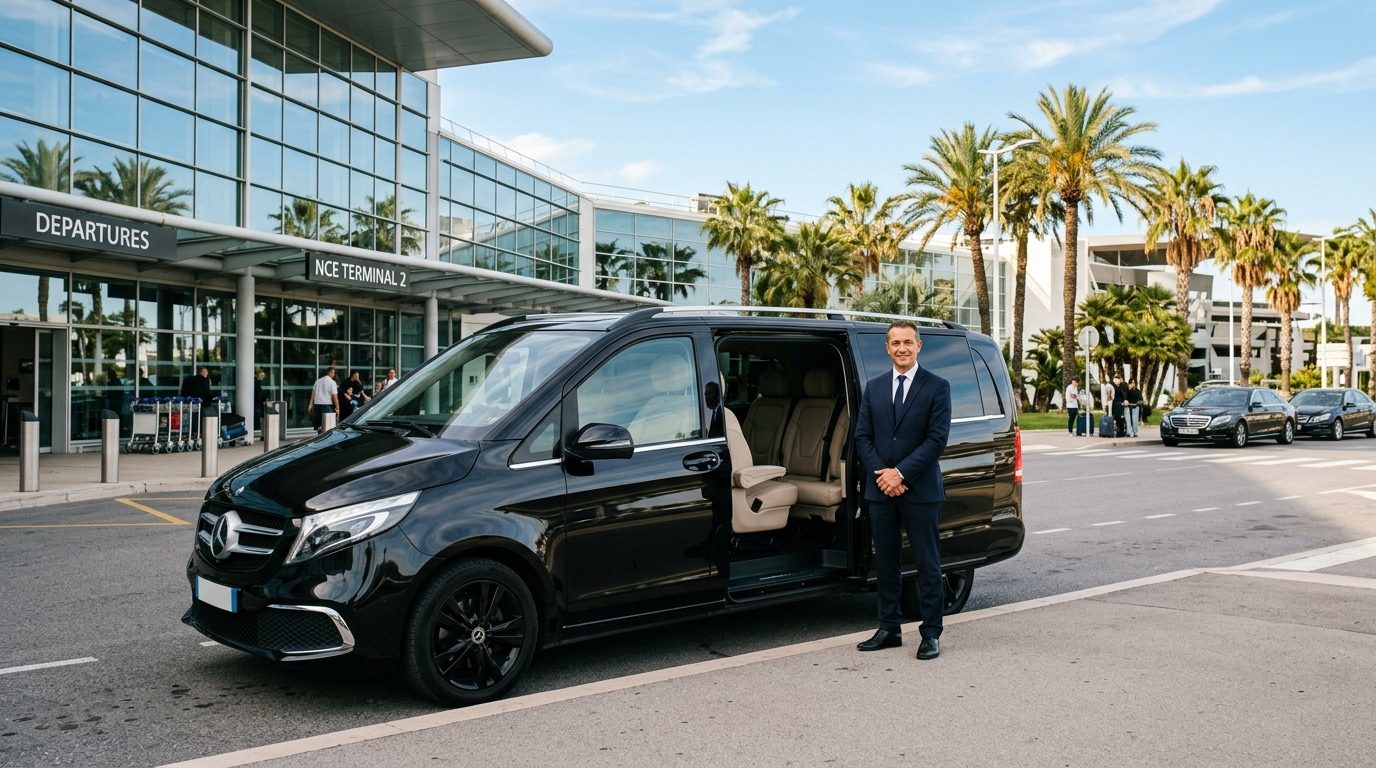 Transport à la journée en van depuis l’aéroport de Nice NCE : guide et organisation