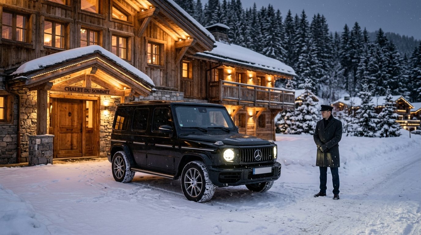 Transport privé ultra-luxe à Courchevel : exigences, flotte et organisation