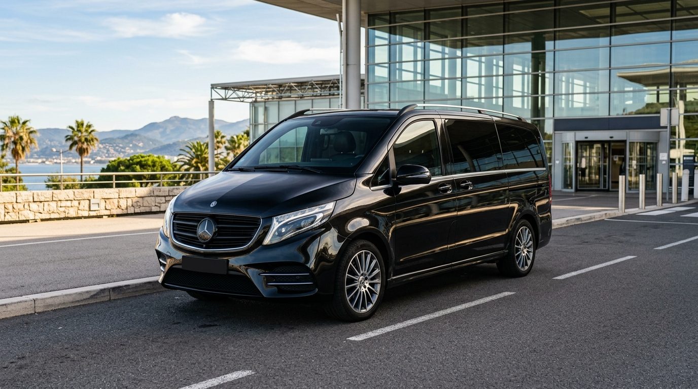 Van 7 places luxe à l&rsquo;aéroport de Nice NCE : confort et sérénité pour vos transferts