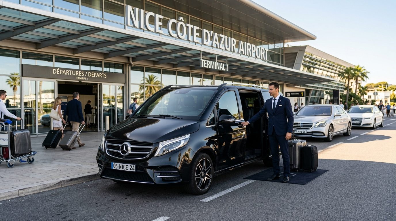Van de luxe à l’aéroport de Nice NCE : guide d&rsquo;un transfert d&rsquo;exception