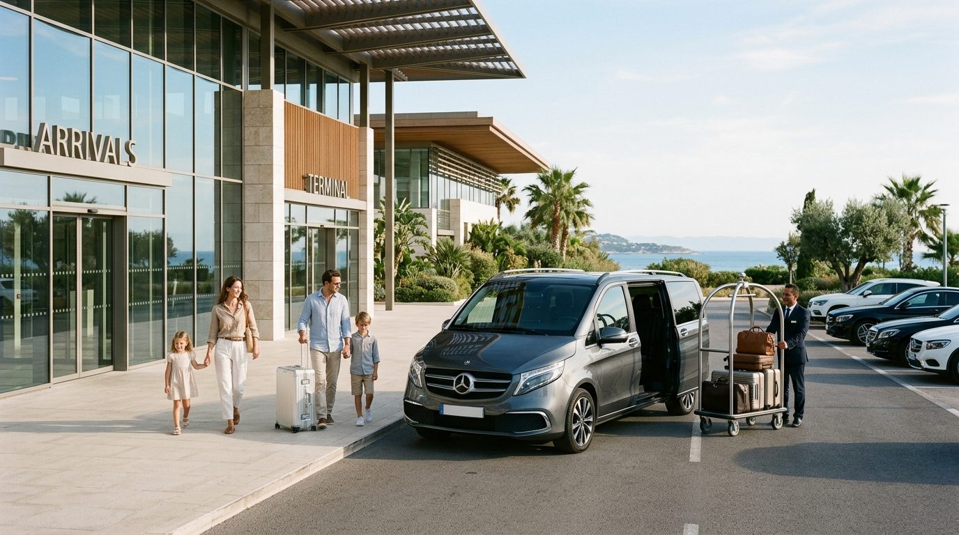 Van pour familles nombreuses à l&rsquo;aéroport de Nice NCE : voyager sereinement
