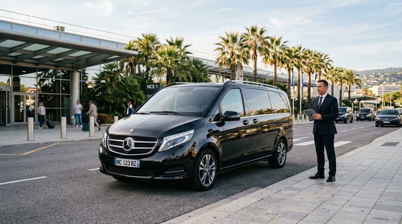 Van de luxe à l’aéroport de Nice NCE : confort et sérénité sur la Côte d’Azur