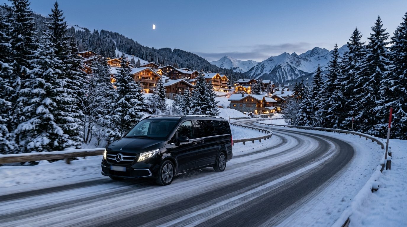Van de luxe à Courchevel : guide du transport haut de gamme en montagne