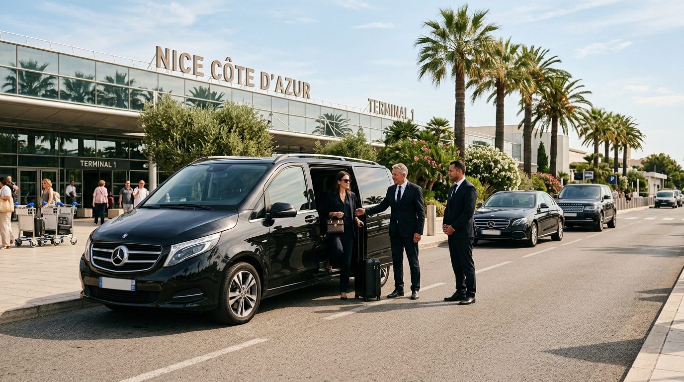 Van Mercedes Classe V à l&rsquo;Aéroport de Nice NCE : L&rsquo;Excellence du Transfert VIP